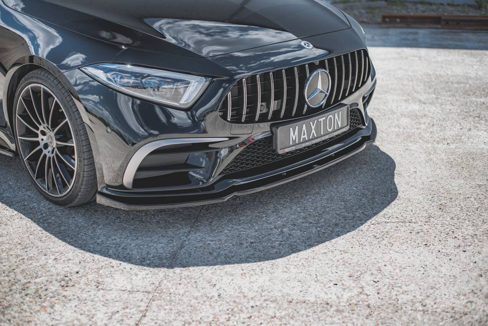 Voorspoiler V.2 Mercedes AMG CLS AMG Pakket & CLS53 C257 Maxton Glans Zwart