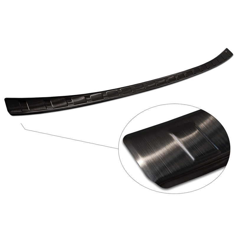 Zwart RVS Achterbumperprotector  Nissan Qashqai III 2021- 'Ribs'