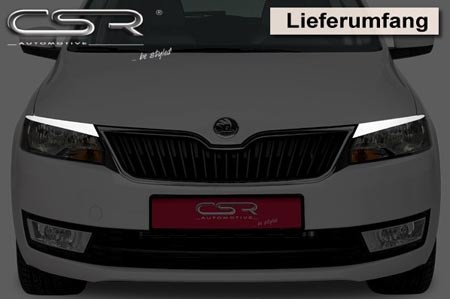 Koplampspoilers Skoda Rapid