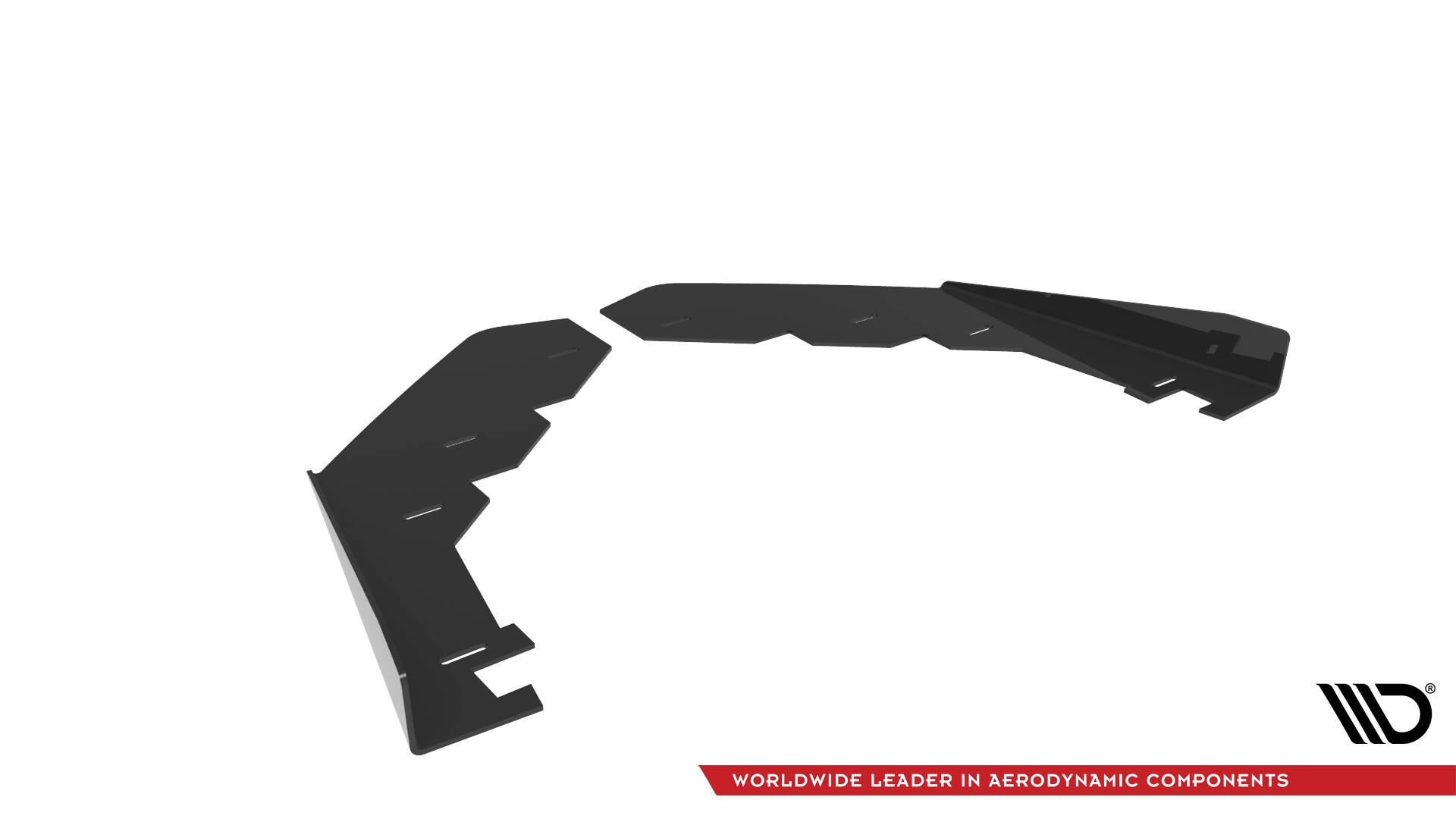 Street Pro Voorspoiler Ford Mustang GT MK7 Maxton Glanzend zwart