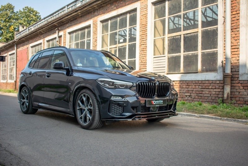 Voorspoiler V.1 BMW X5 G05 M-Pack Glanzend Zwart