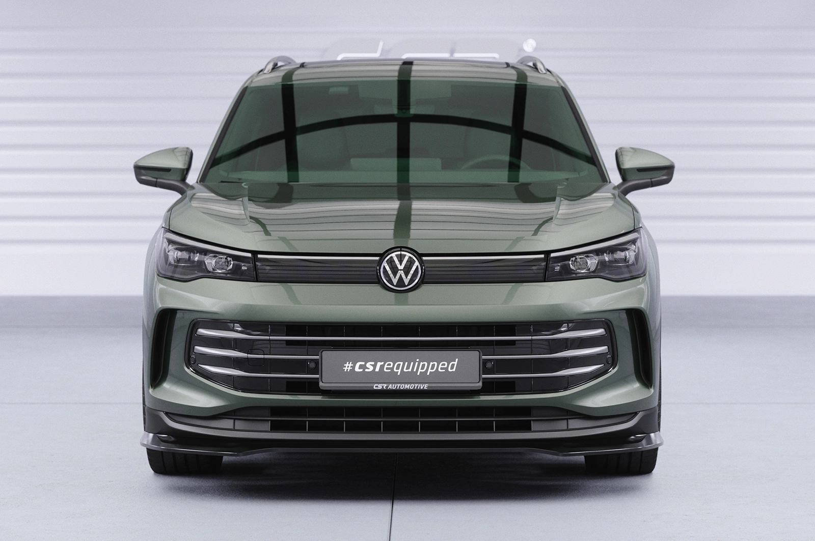 Voorspoiler VW Tiguan 3 glans zwart