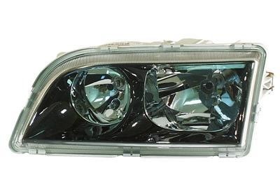 koplamp, H7+H7, zwart huis, 4 pins, rechts, 06/2000-06/2002 Volv