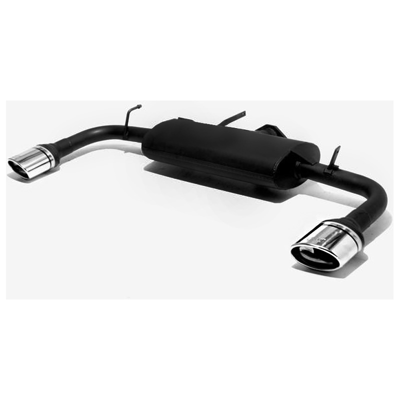 Dubbele Sportuitlaat  Mitsubishi Lancer VIII HB/Sedan 1.5i 80kW/1.8i 105kW 2007-2012 120x80mm Schuin