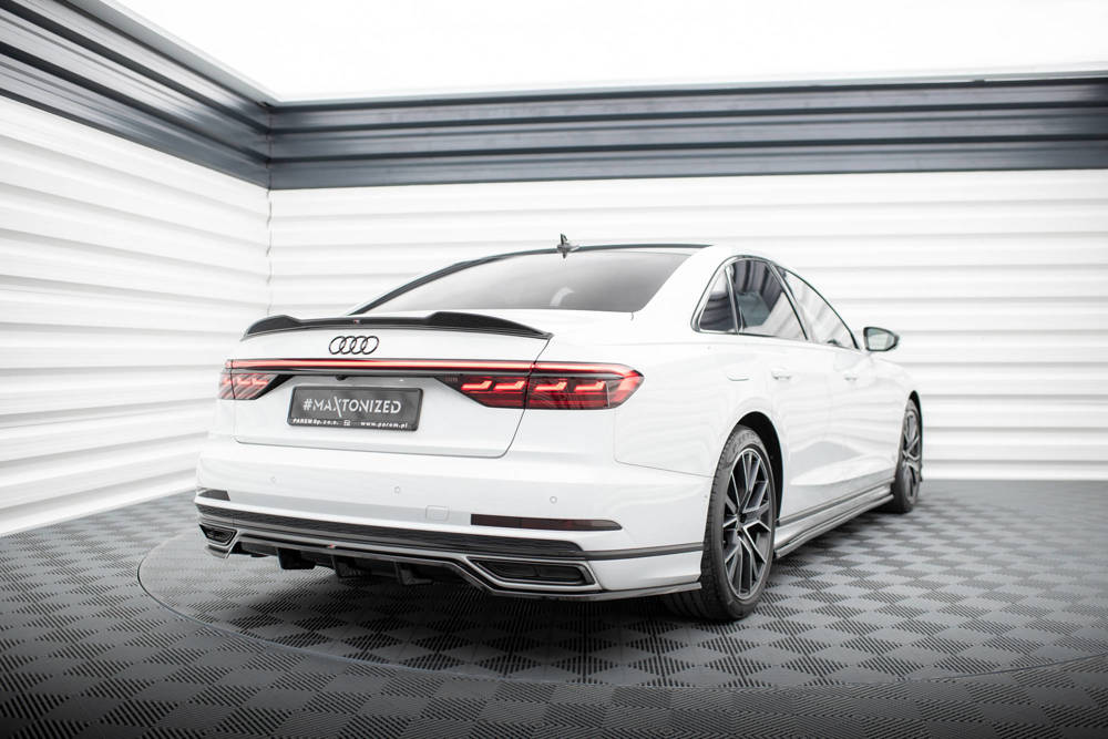 Spoiler Audi A8 / A8 S-Line / S8 D5  Maxton Glans Zwart