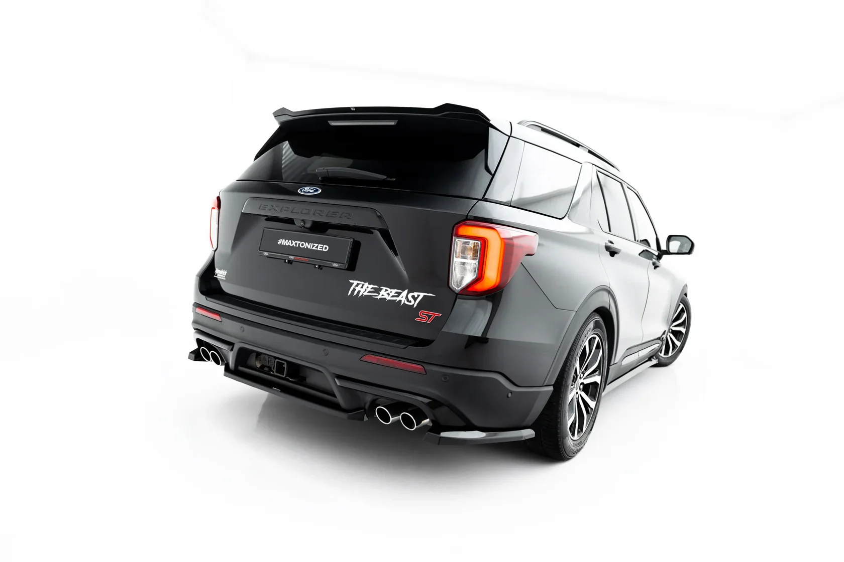 Achterdiffuser passend voor Ford Explorer ST Mk6 Glans Zwart – Maxton Design