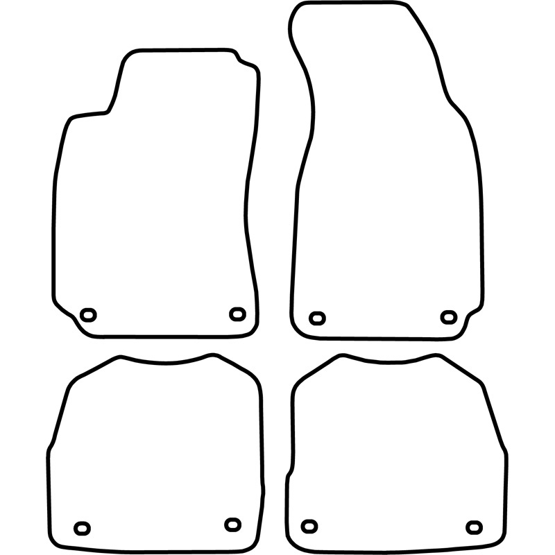 Automatten Velours  Skoda SuperB 2002-2008