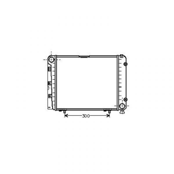 Radiator DB W 201W 124 83-93 410x370 W124 CTE/190E 2.3