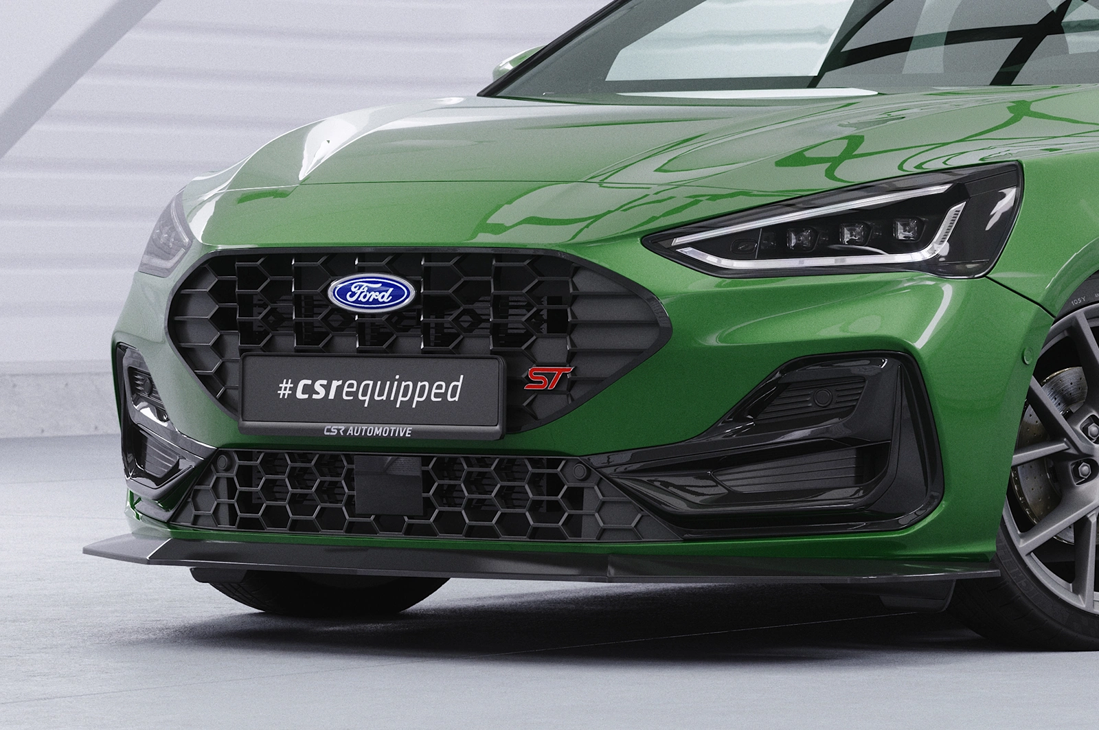 Voorspoiler Ford Focus MK4 ST / ST-Line Glans Zwart – 2018– (ST-Line), 2019– (ST, Facelift)