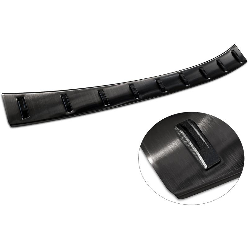 Zwart RVS Achterbumperprotector  Peugeot 308 SW II 2013-2017 & Facelift 2017-2021 'STRONG EDITION'
