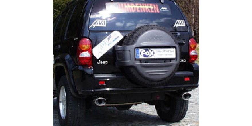 Jeep Cherokee/ Liberty Typ KJ Einddemper double-flow Uitgang rec