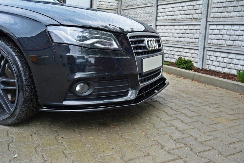 Voorspoiler Audi A4 B8 V.2 Glanzend Zwart