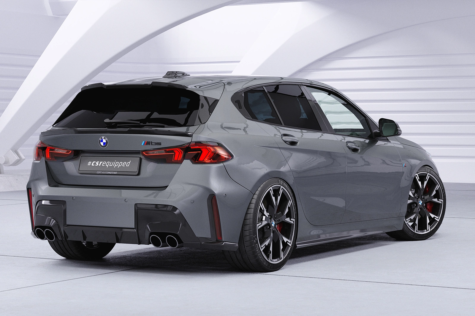 Achterspoiler BMW 1er F70 M Pro / M135 Glans Zwart (2024)