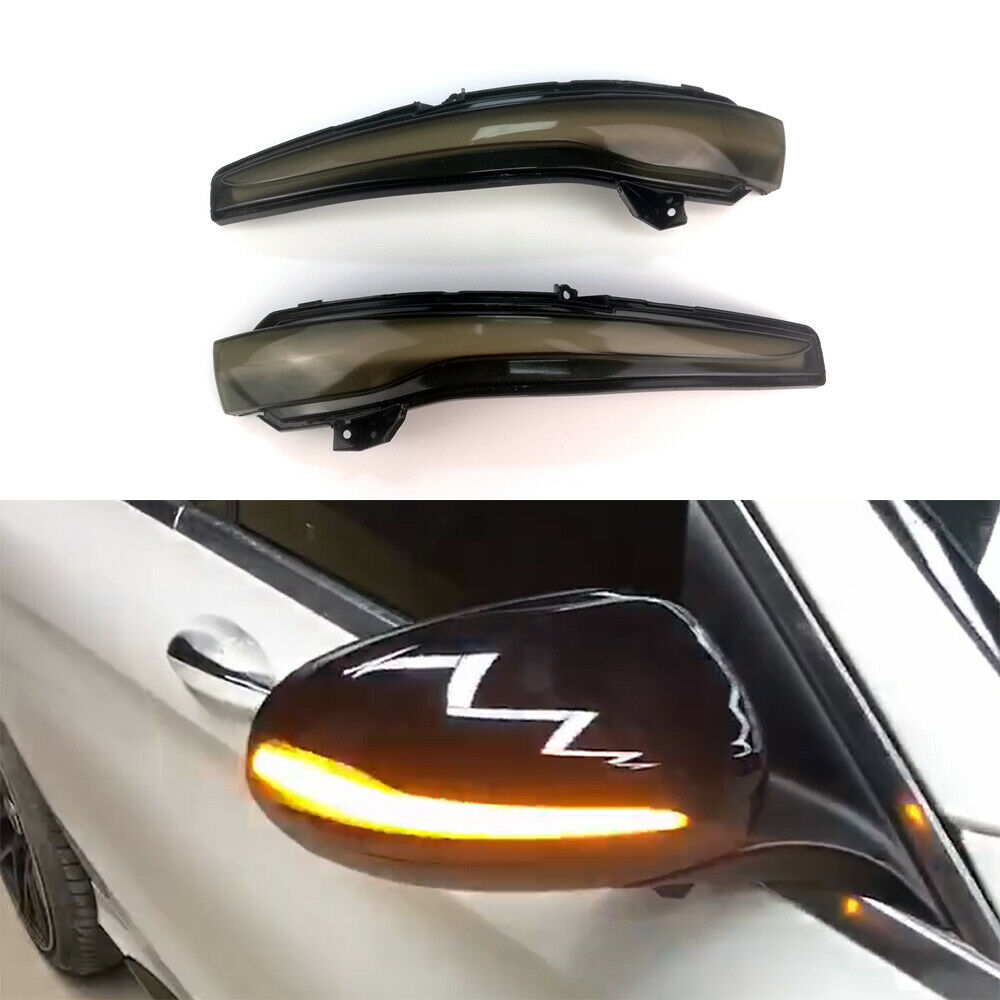 Knipperlichten Spiegel Mercedes W205 14-18 SMOKE LED