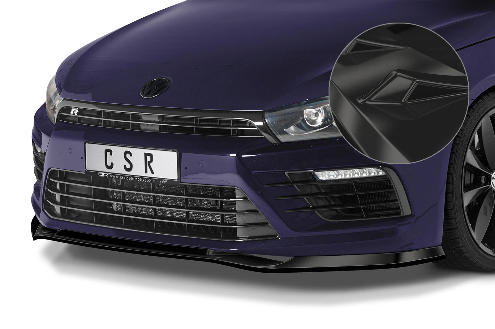 Voorspoiler VW Scirocco (Typ 13) R glans zwart