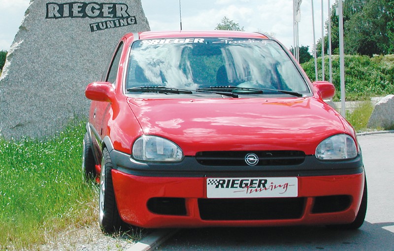 Voorspoilerlip aanzet versie 1 Opel Corsa B 97- Rieger
