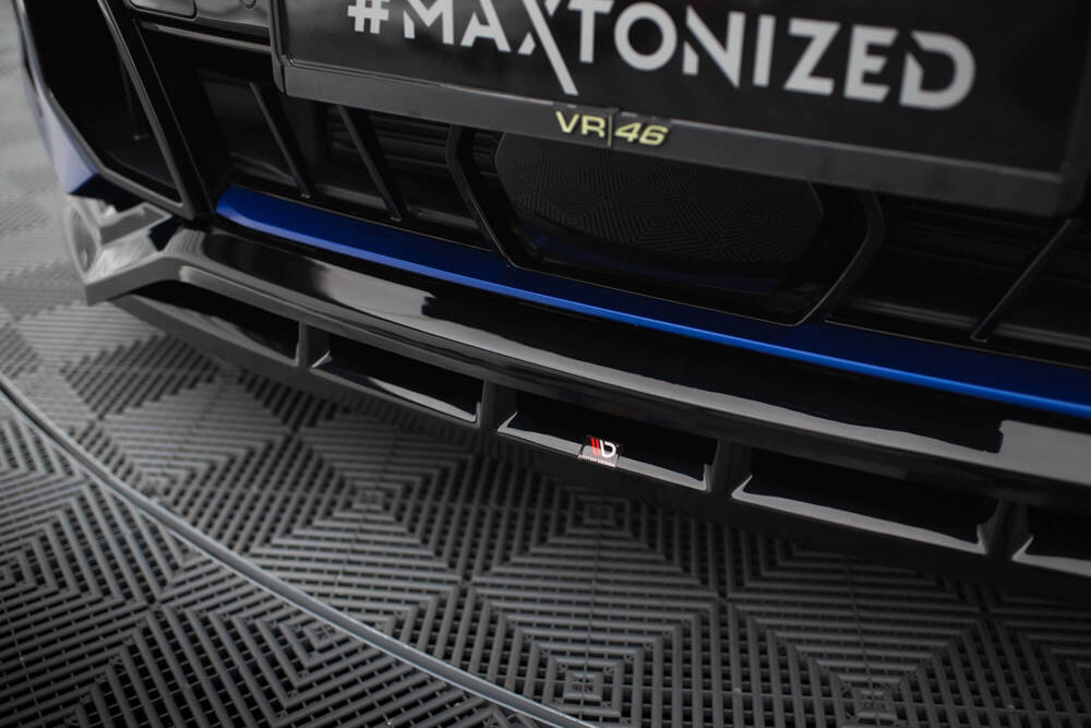 Voorspoiler V.1 BMW X5 G05 M-Pack FL Maxton Glanzend Zwart