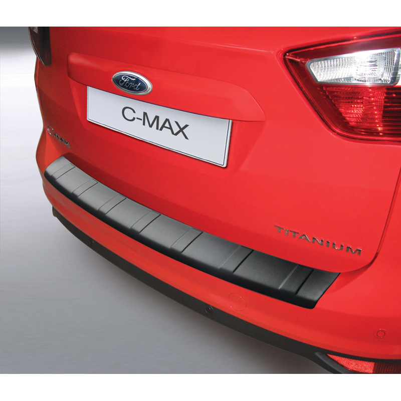 ABS Achterbumper beschermlijst  Ford C-Max 2011-2015 'Ribbed' Zwart