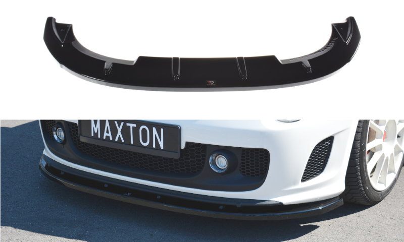 Voorspoiler Fiat 500 Abarth MK1 V.1 Glanzend Zwart