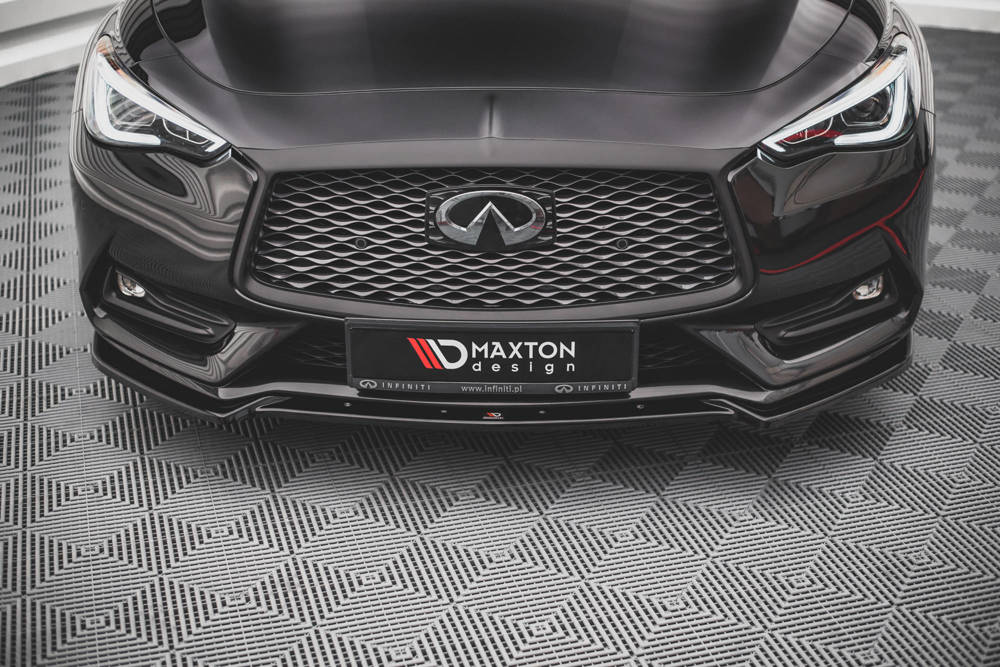 Voorspoiler Infiniti Q60 S MK2 Glanzend Zwart