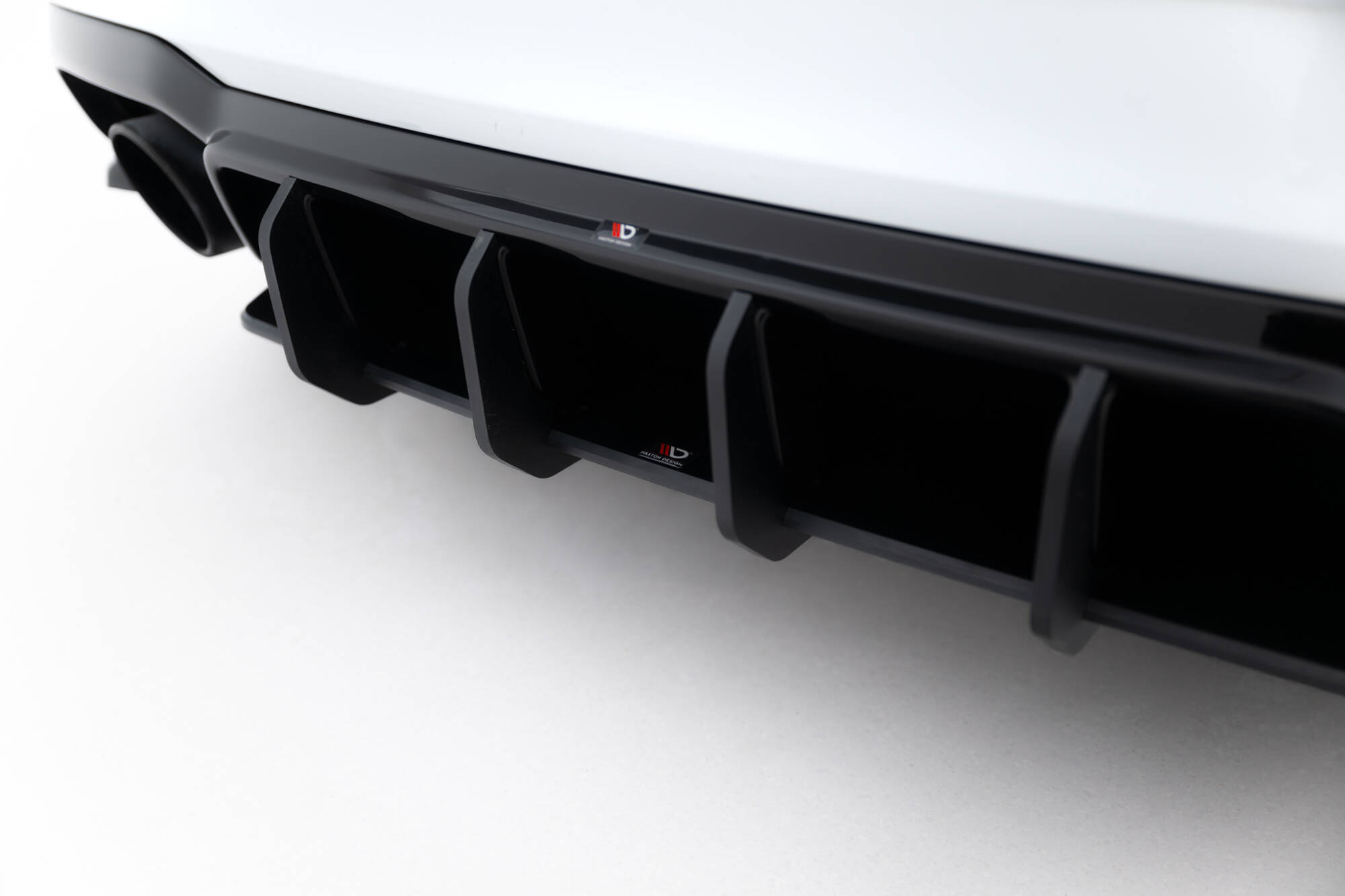 Street Pro Achter Diffuser V.2 Audi RS3 Sedan 8V Facelift Maxton Glanzend zwart