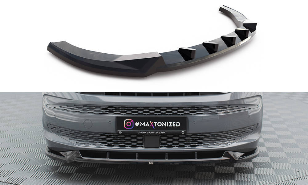Voorspoiler V.2 Volkswagen Multivan T7 Maxton Glans Zwart