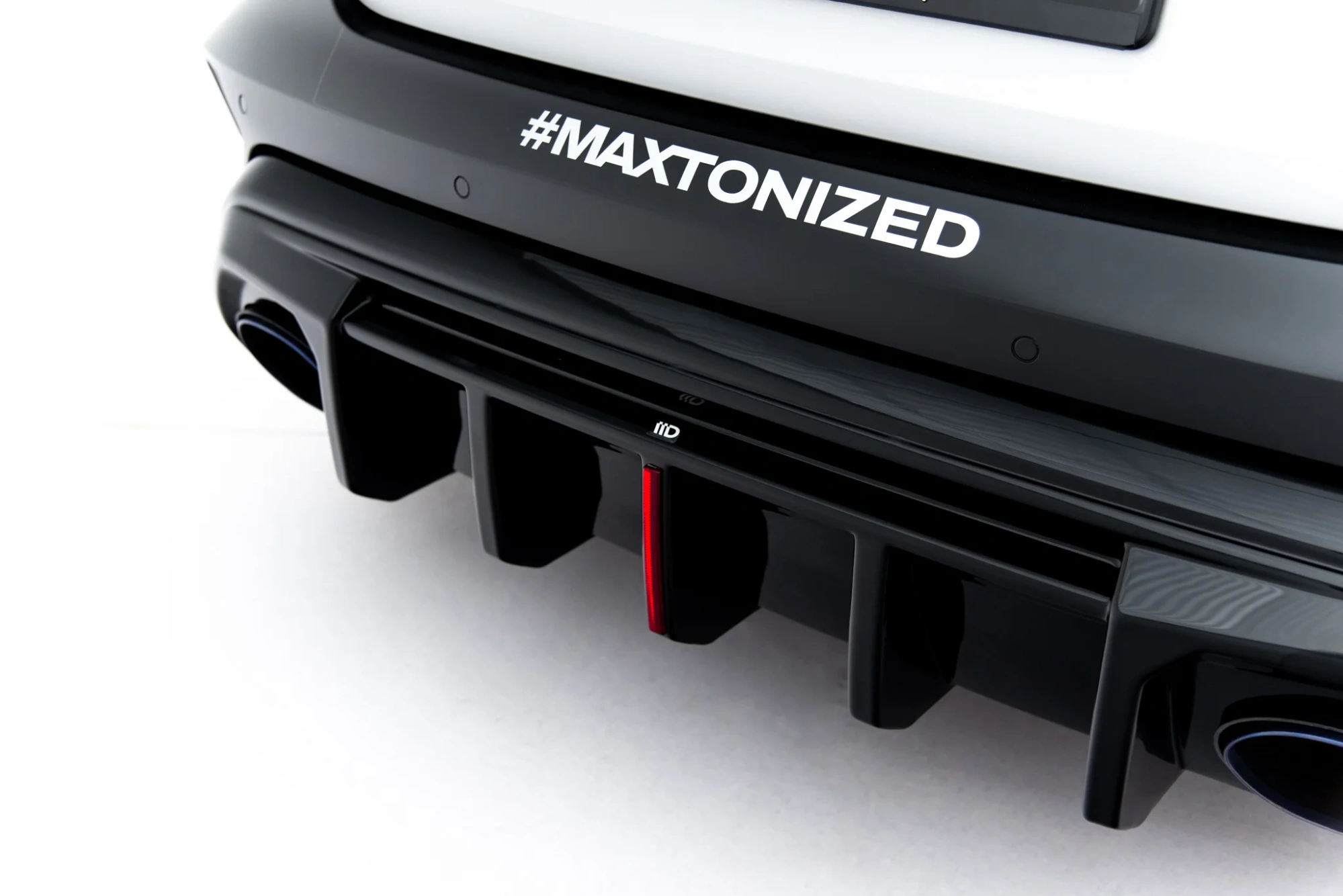 Diffuser Audi RS3 Sedan 8Y Facelift Maxton Glans Zwart