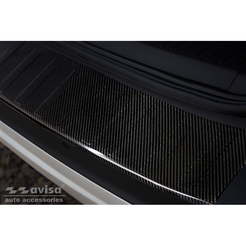 Echt 3D Carbon Achterbumperprotector  Ford Kuga II 2013-2019 'Ribs'