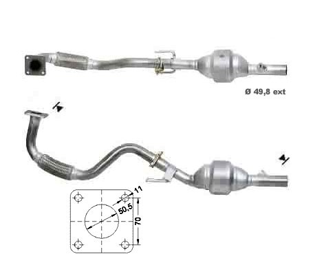 Seat CORDOBA 1.4i 16V 1390 cc 74 Kw / 100 cv AUB Magnaflow CAT B