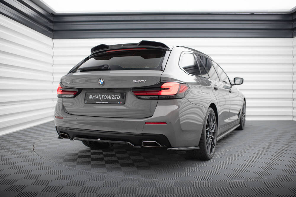 Spoiler BMW 5 Serie Touring G31 Maxton Glans Zwart