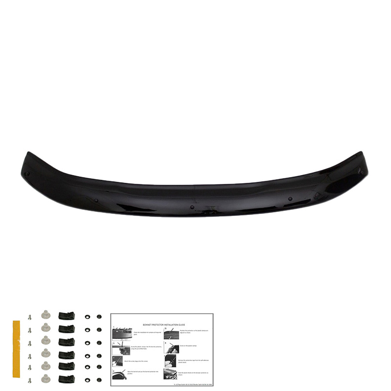 Motorkapbeschermer (steenslagcover)  Dacia Duster II 2018-2024 - Glanzend zwart