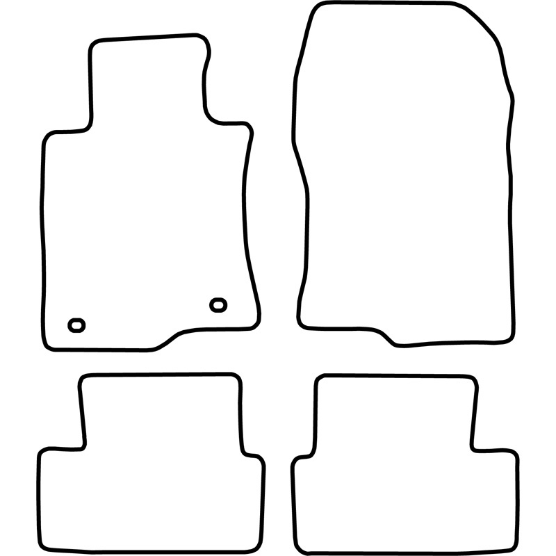 Automatten Velours  Honda Accord 2008-2011