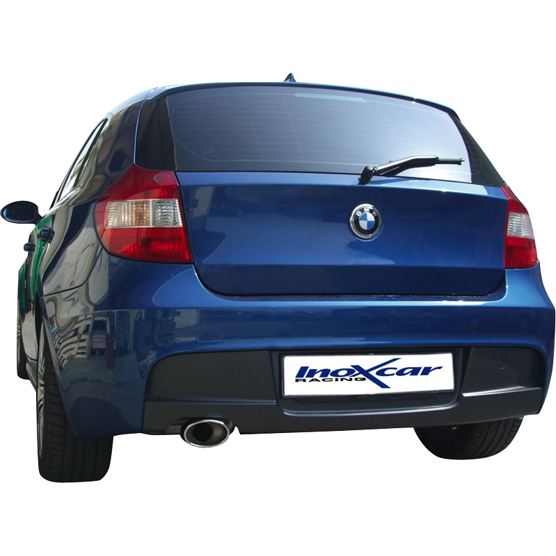 100% RVS Sportuitlaat  BMW 1-Serie E87 120D 2004- 120x80mm Oblique