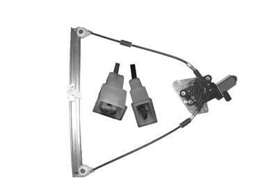 raammechanisme, 2/3 drs, incl motor, links Renault Clio, 1990-19
