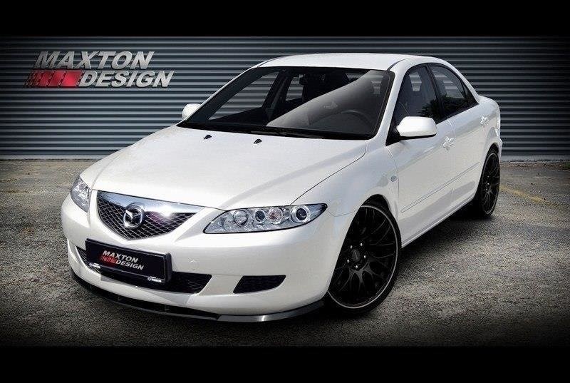 Voorspoiler Mazda 6 Mk1 Maxton Design glans zwart