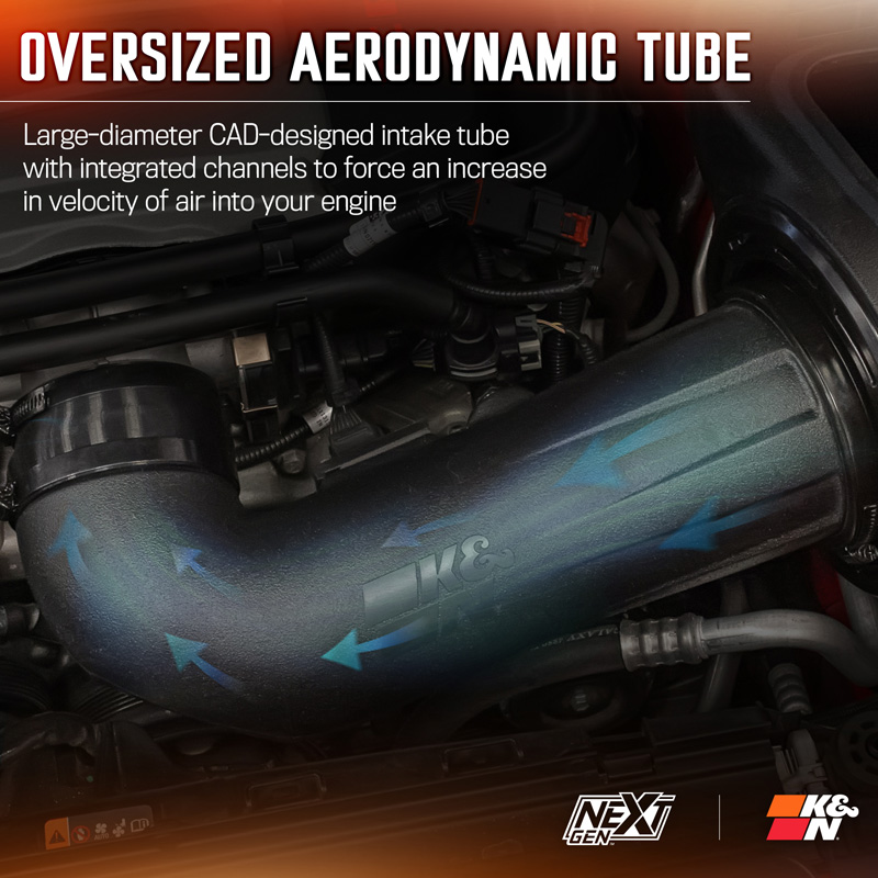 K&N NextGen Cold Air intake  Chevrolet Camaro SS 6.2L V8 2016-2024 (50-3092)