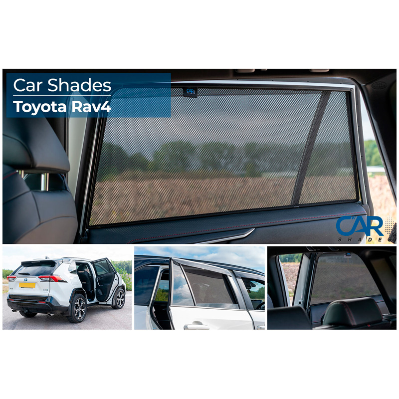 Set Car Shades (achterportieren)  Toyota RAV-4 (5th Gen) 2018- (2-delig)