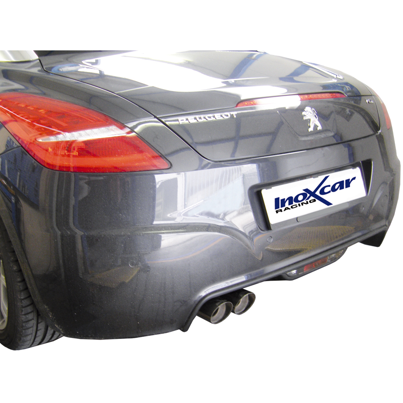 100% RVS Sportuitlaat  Peugeot RCZ 1.6THP (200pk) 2010- 2x80mm Racing