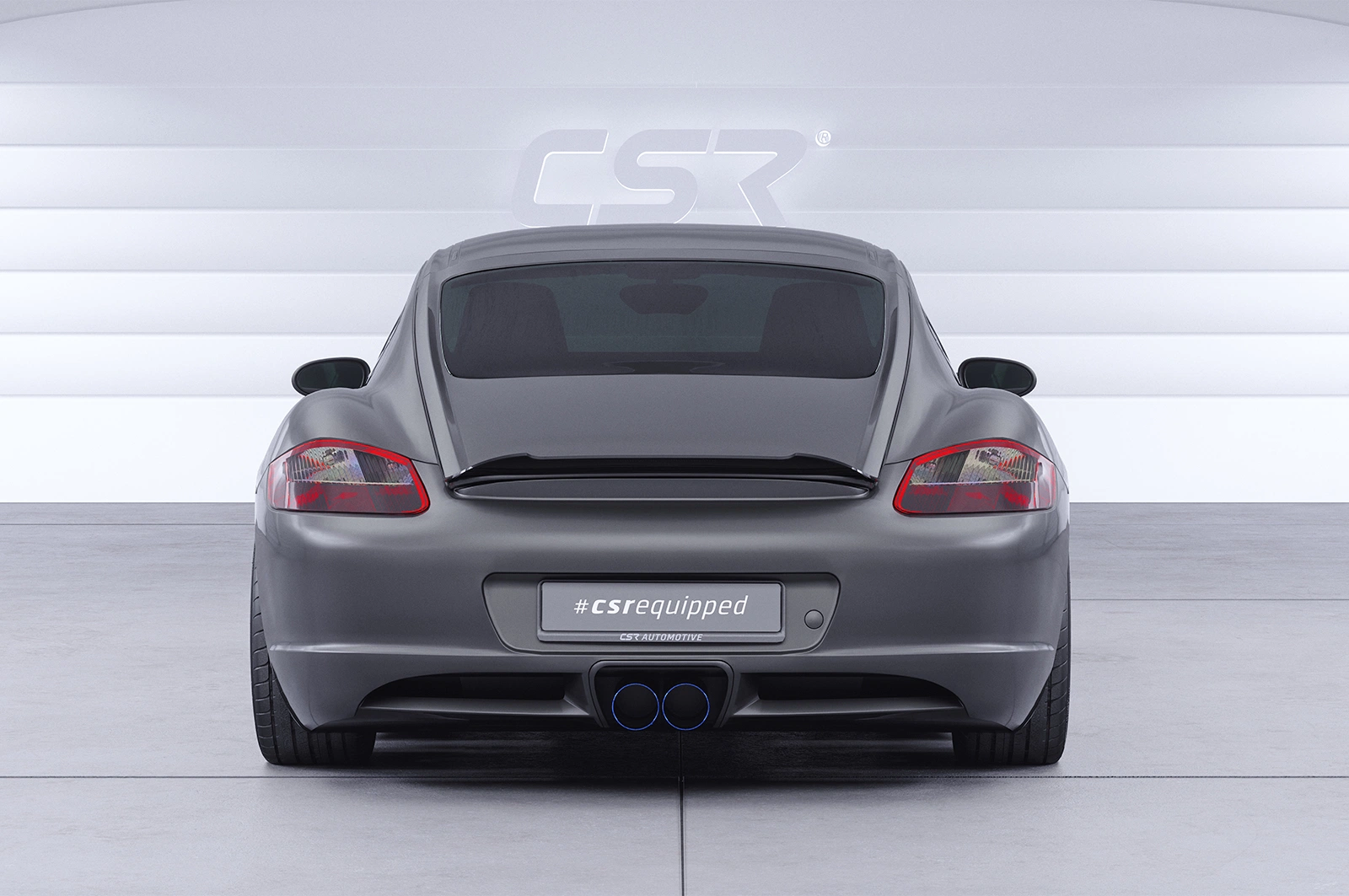 Achterspoiler Porsche Cayman 987c glans zwart 2004–2013