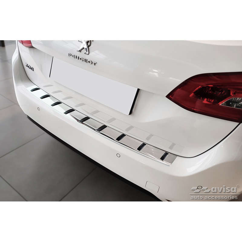 RVS Achterbumperprotector  Peugeot 308 SW II 2013-2017 & Facelift 2017-2021 'STRONG EDITION'