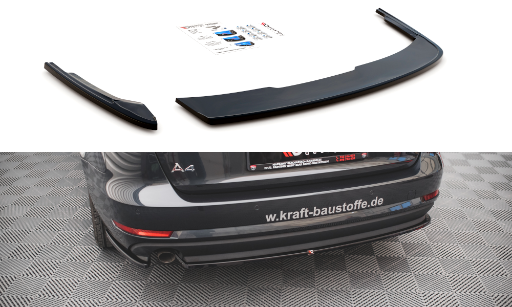 Achter zijsplitters Audi A4 B9 Avant Maxton