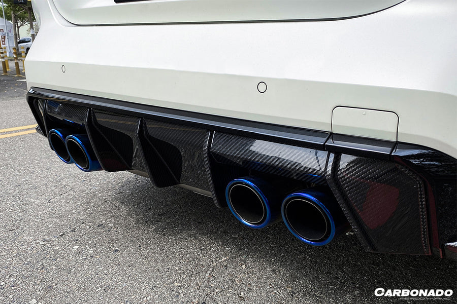 BMW M3 G80 MP Style Carbon Fiber Diffuser met Canards 2021-UP