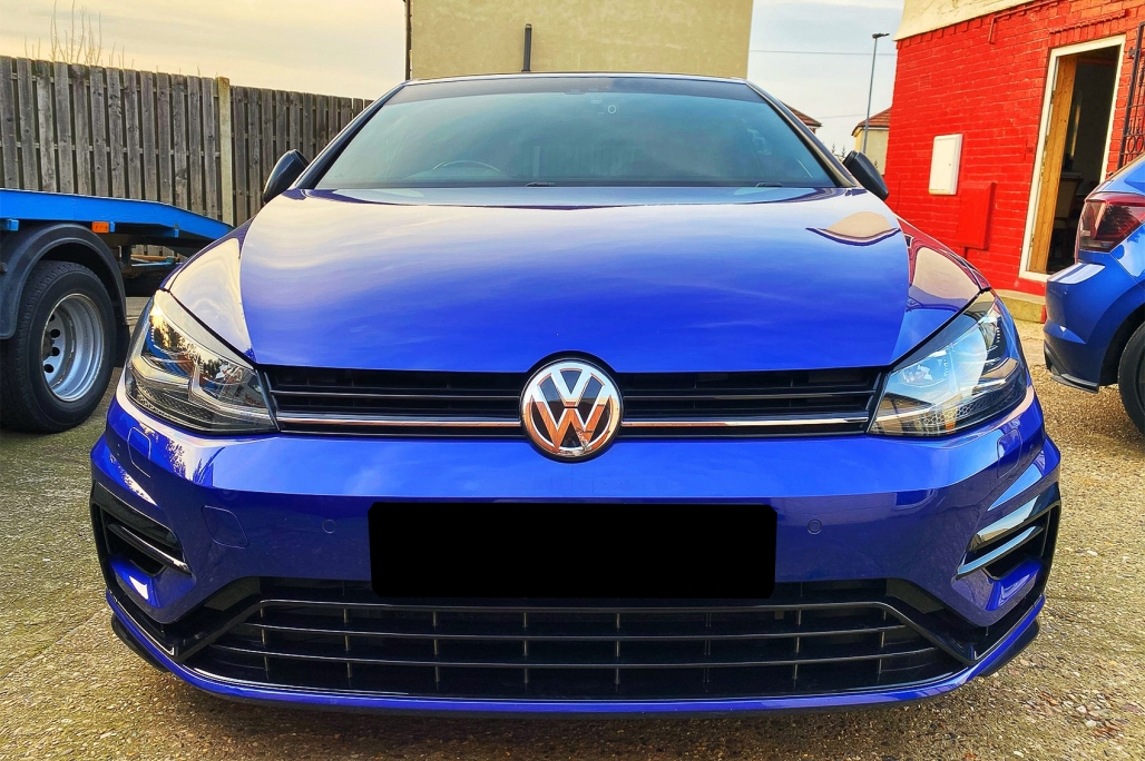 Koplampspoilers VW Golf 7 13-17 Glans Zwart