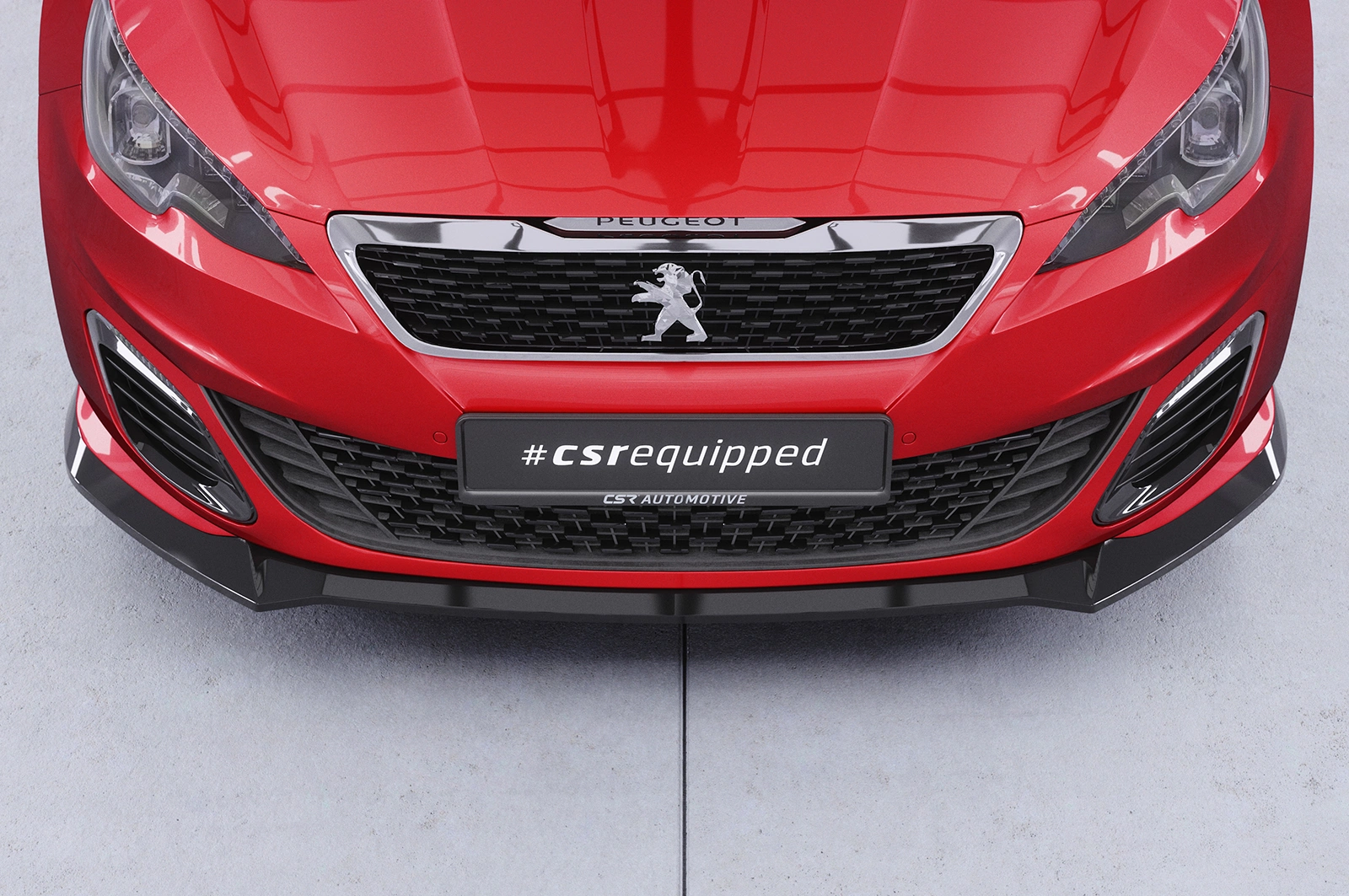 Voorspoiler Peugeot 308 GTi glans zwart