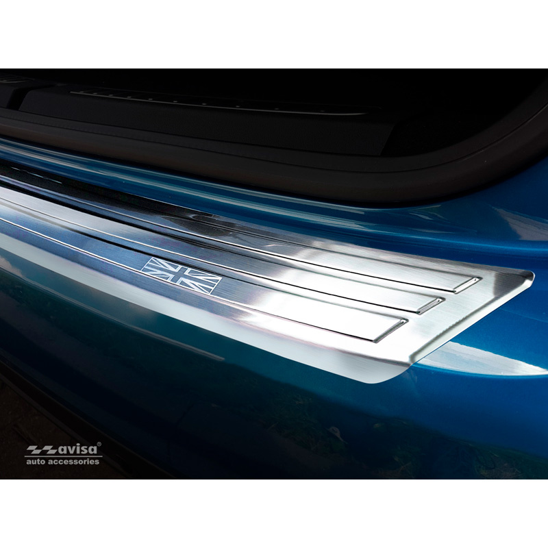 RVS Achterbumperprotector  Mini Countryman F60 2016-2020 'flag/lines'
