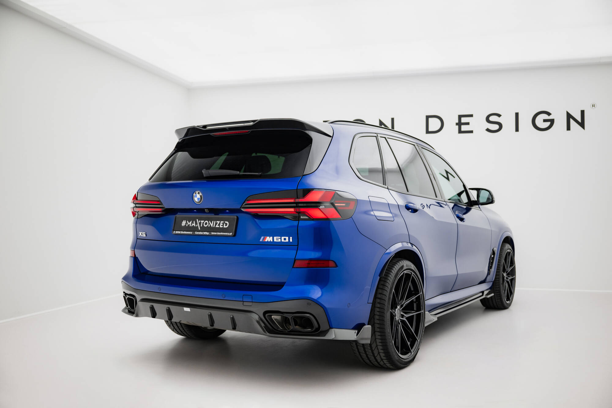Carbon Fiber Achter Diffuser BMW X5 M-Pack G05 Facelift Maxton Glanzend zwart