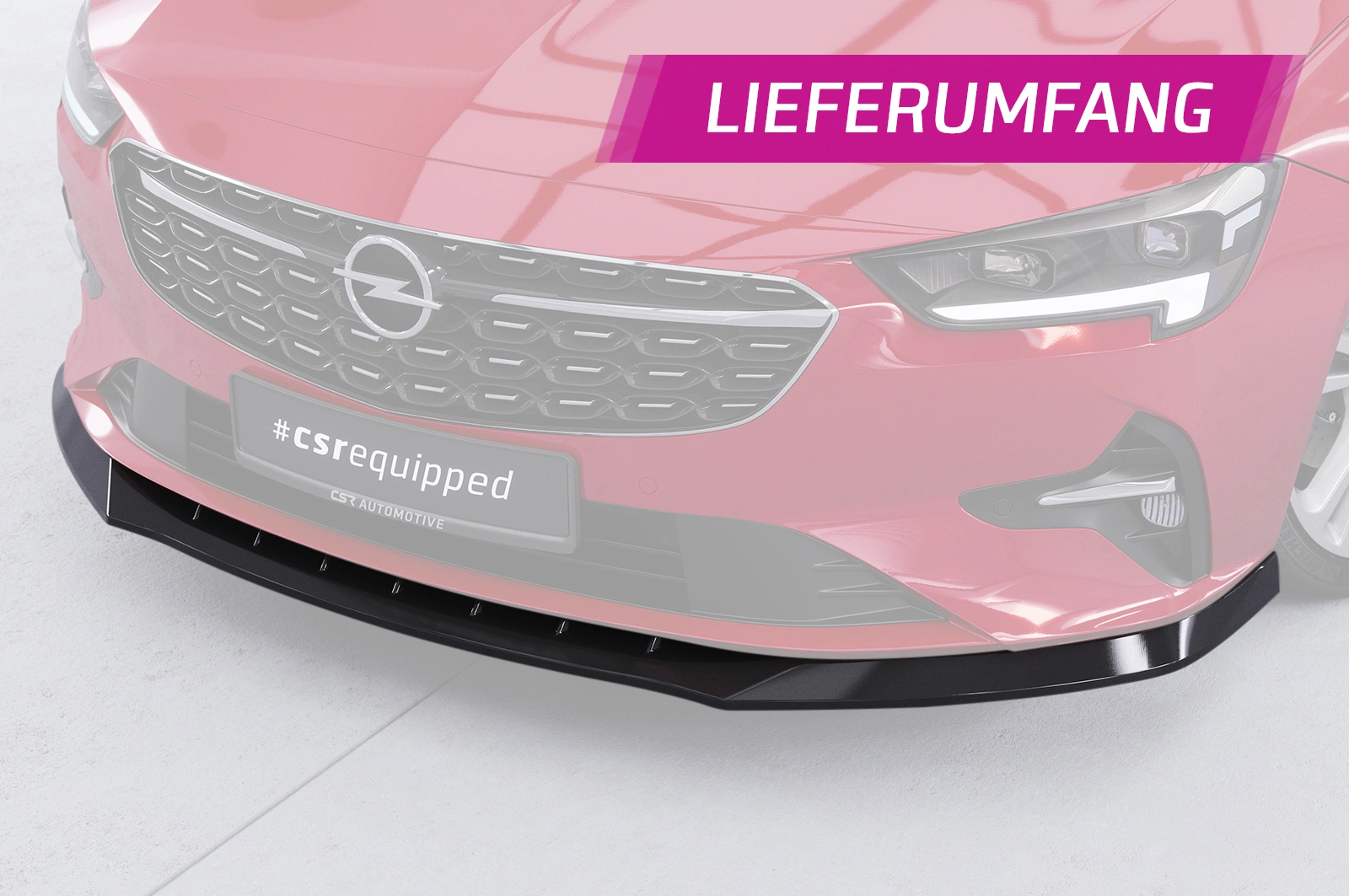 Voorspoiler Opel Insignia B glans zwart