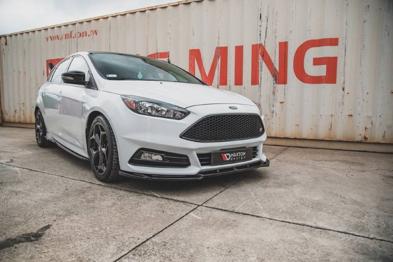 Voorspoiler Ford Focus ST Mk3 FL V.5 Glanzend Zwart
