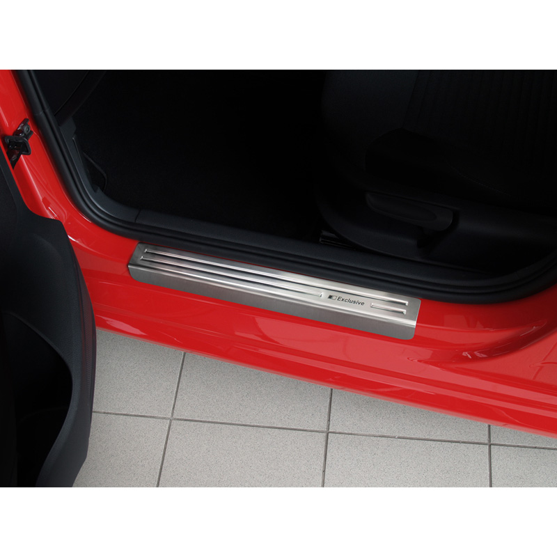 Instaplijsten VW POLO V 6R "EXCLUSIVE" print, relief lijnen 4pcs