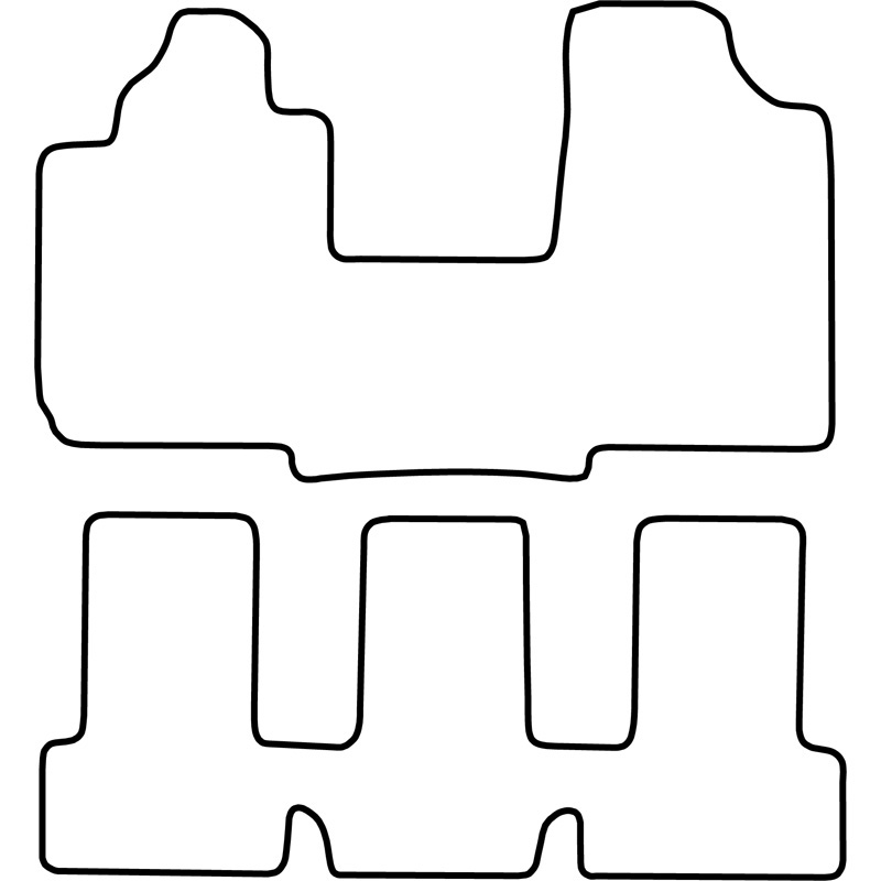 Automatten Velours  Fiat Multipla 1998-2007